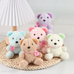 Top products multicolor cartoon bear shape plush animal toys