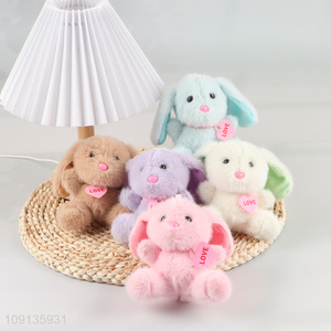 Factory supply multicolor cartoon rabbit animal plush toys for gifts