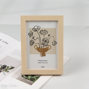 Factory Price 4x6 Inch MDF Wood Grain Picture Frame Custom Photo Frame