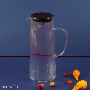 Wholesale High Borosilicate Glass Water Jug Glass Water Pitcher with Handle