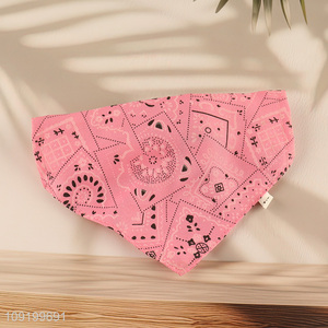 Good Quality Dog Bandana Custom Printed Adjustable Dog Bandana Scarf