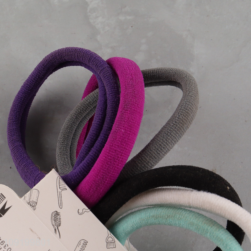 New Arrival 6 Pieces Colorful Hair Ties No Damage Elastic Hair Ties