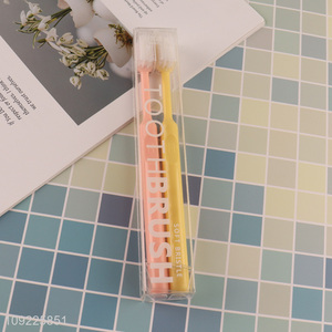 Top products 2pcs adult soft bristle tooth cleaning toothbrush