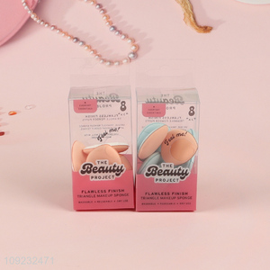 Factory Supply 8 Packs Mini Finger Powder Puffs Cosmetic Tools