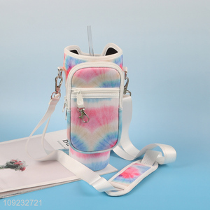 New Product Neoprene Tumbler Water Bottle Carrier Bag with Phone Pocket