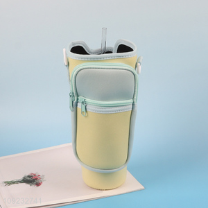 China Imports Neoprene Water Bottle Carrier Bag with Adjustable Strap