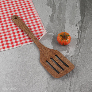 High Quality Natural Wooden Slotted Turner Wooden Slotted Spatula