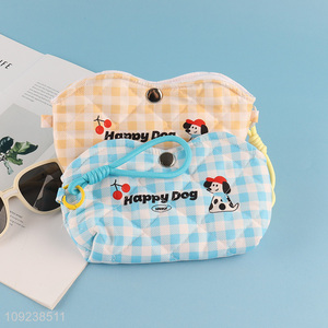 Low price cartoon printed portable travel sunglasses storage bag