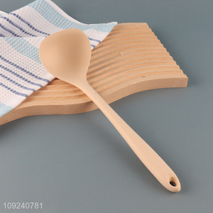 Most popular silicone kitchen utensil soup ladle with long handle