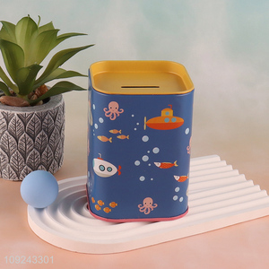 China Imports Tin Piggy Bank Tin Money Box Tin Coin Bank for Kids