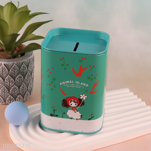 Factory Supply Tin Money Box Tin Coin Bank Tin Piggy Bank with Lock