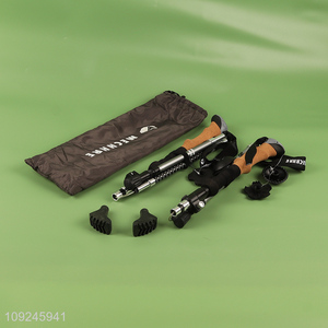 Popular products professional outdoor ultralight mountain telescopic walking sticks