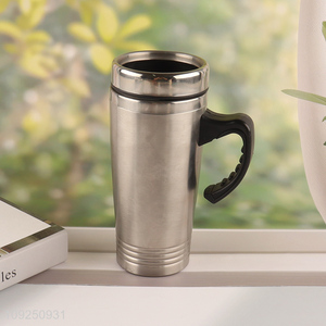 China Imports Customized Logo Stainless Steel Insulated Travel Mug with Handle