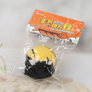 China wholesale bouncy ball stress ball toy high elastic wrist bouncy ball