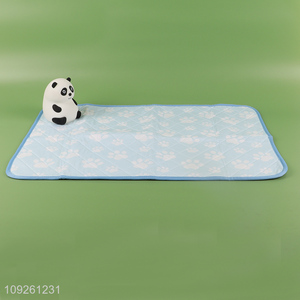 Best Selling Summer Pet Cooling Mat Paw Print Dog Bed Cooling Mat