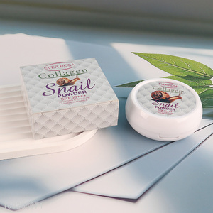 New Arrival Snail Collagen Pressed Powder SPF 30 Longwearing Coverage Pressed Powder