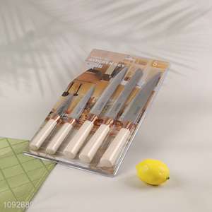 China Imports 5 Pieces Stainless Steel Kitchen Knives Multi-Purpose Knives Set