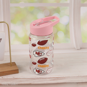 Good Quality Portable Plastic Water Bottle Cute Water Bottle with Flip Straw