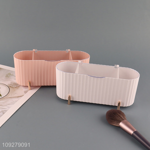Best selling desktop organizer cotton pad swab cosmetic puff storage box