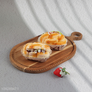 Hot selling home restaurant bamboo dessert plate wholesale