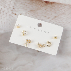 Popular products women fashion jewelry earrings ear studs set