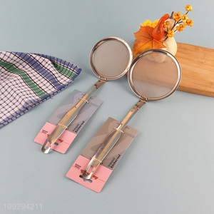 New arrival stainless steel mesh filter strainer spoon with long handle