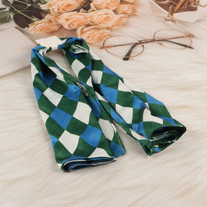 High quality fashion accessories polyester silk scarf for gifts