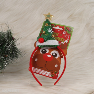 Yiwu market xmas tree christmas hair hoop hair accessories