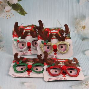 Popular products elk multicolor christmas party glasses