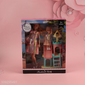 Best selling girls kids fashion doll dress doll