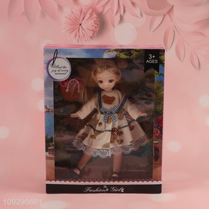 Top sale girls children fashion doll dress doll