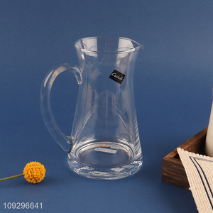 Yiwu market clear glass water jug juice pot