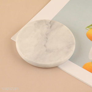 Low price round marble cup coasters for sale