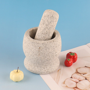 Factory supply natural granite mortar and pestle set