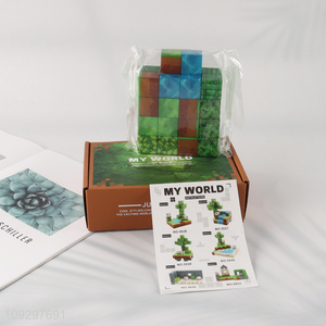 Hot selling panda magnetic building block toys set