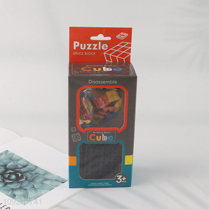 Wholesale building block rubik's cube toy magic cube toys