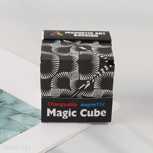 Hot sale 3d changeable magnetic magic cube toys
