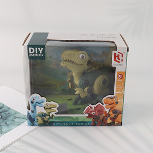 Factory price dinosaur series kids diy assembly toys