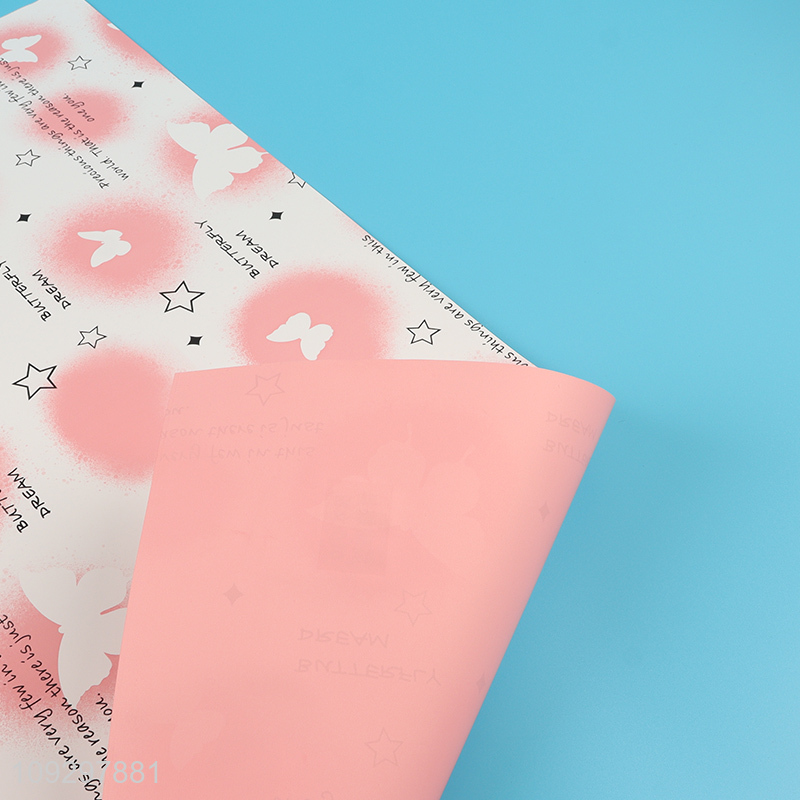 Good selling butterfly series packaging paper wrapping paper