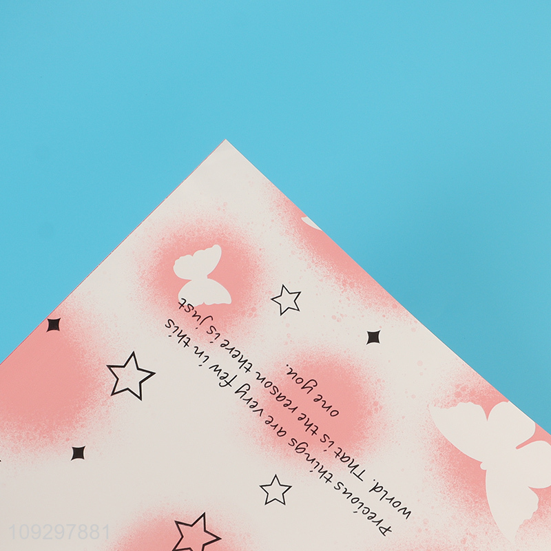 Good selling butterfly series packaging paper wrapping paper