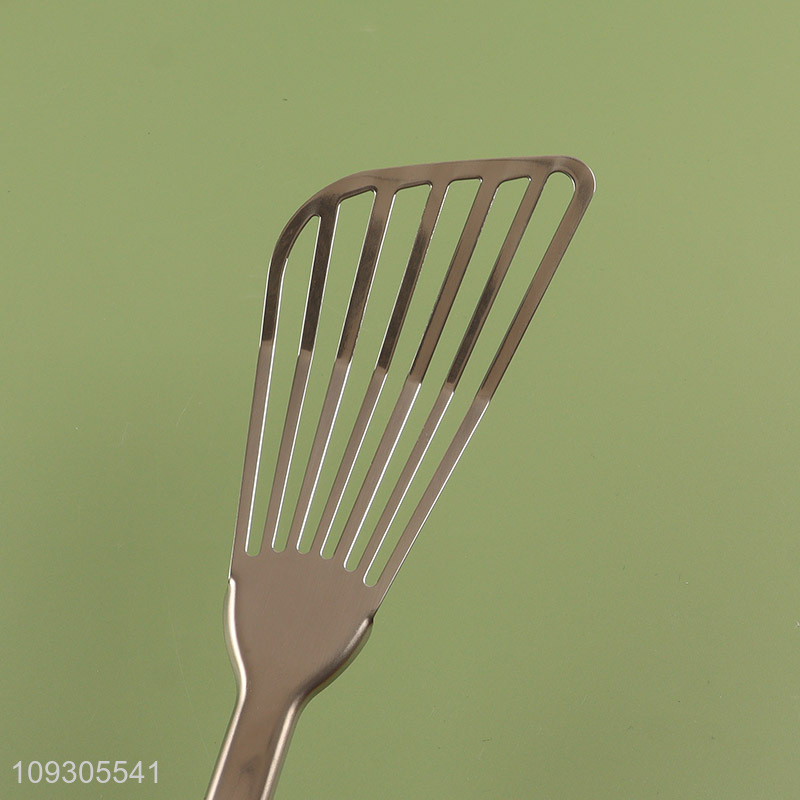 Factory wholesale stainless steel slotted spatula for cooking
