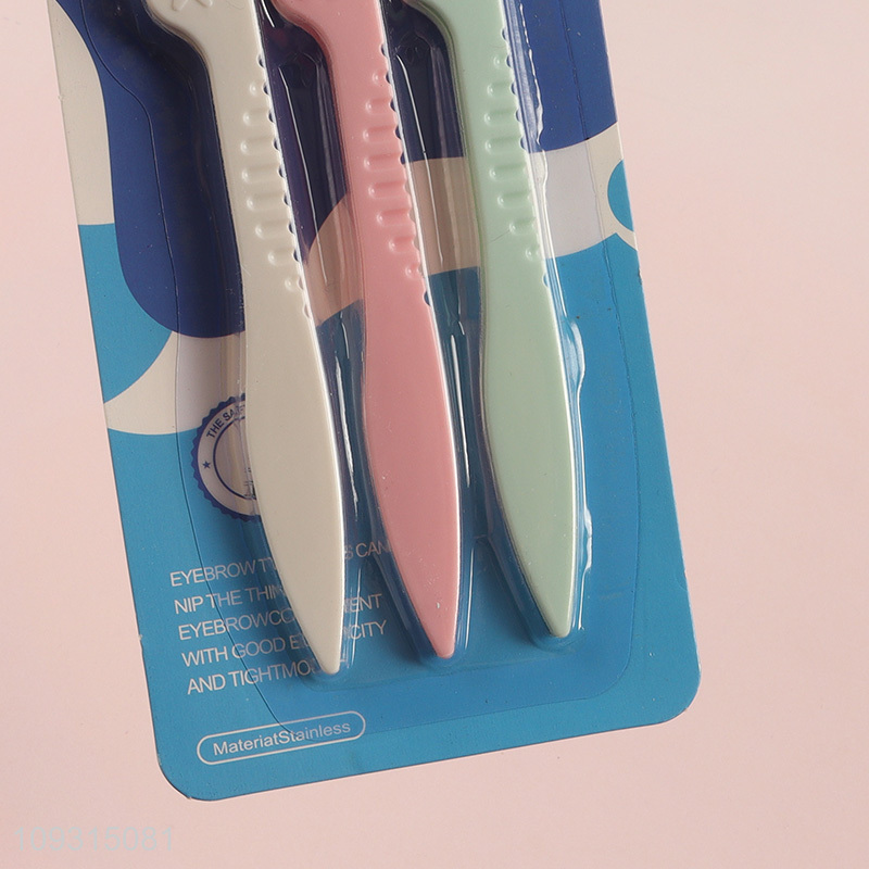 China products 3pcs eyebrow trimmer eyebrow razor set