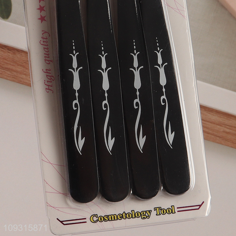 Hot items 4pcs eyebrow tweezers for makeup tool