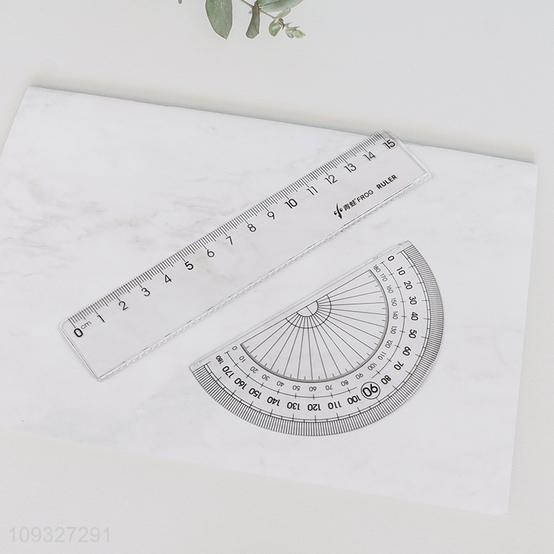 China wholesale cartoon plastic ruler set