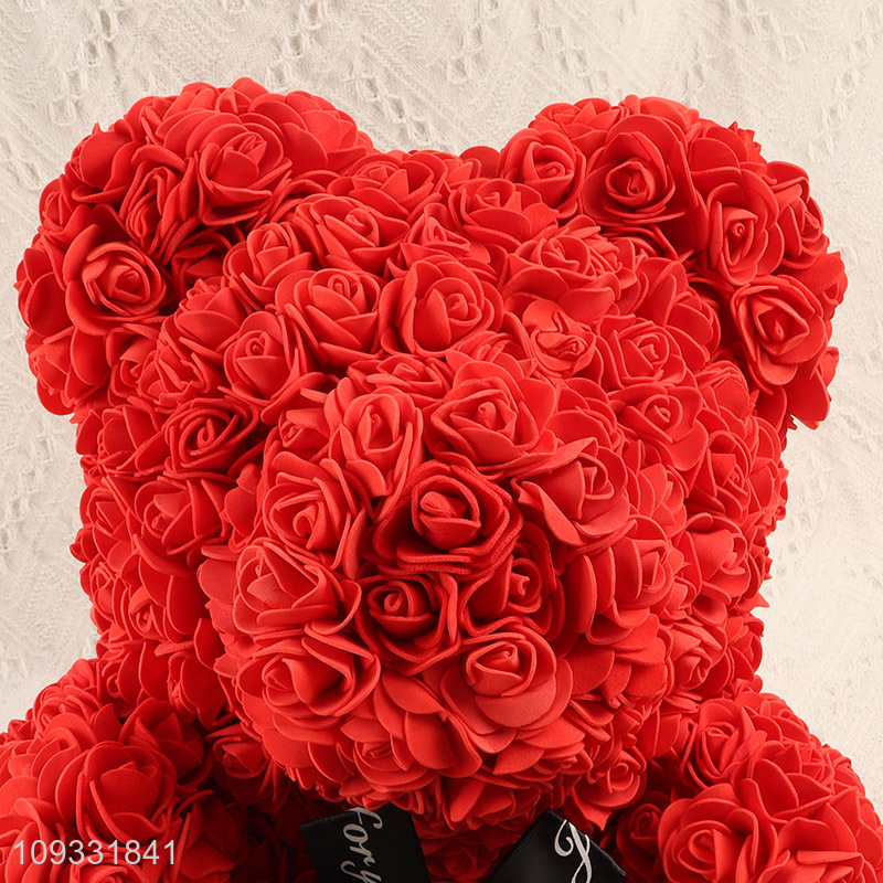 China products rose flower bear Valentines Gift