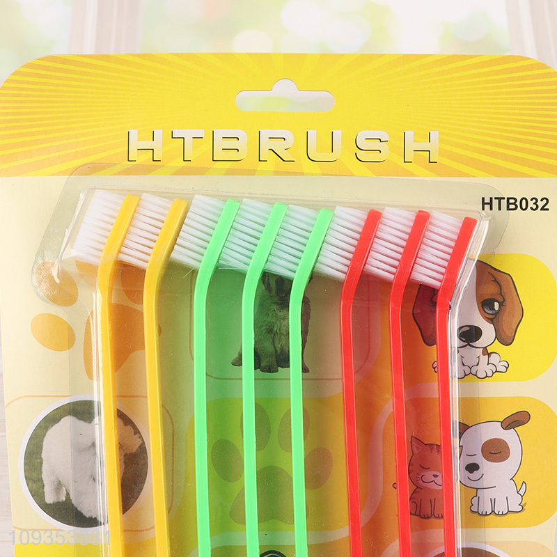 Low price double-headed pet teeth cleaning pet toothbrush