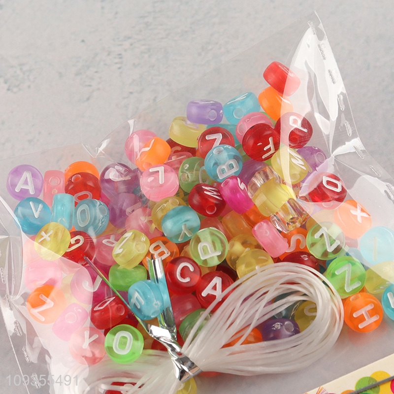 Hot selling diy alphabet bead toys jewelry toys for kids