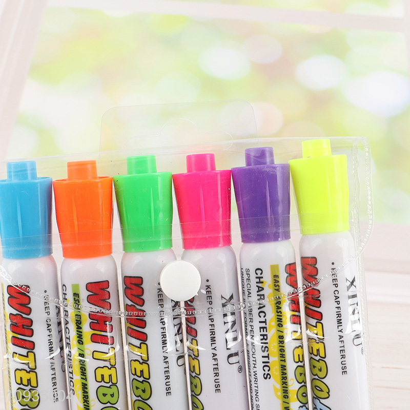 China wholesale 6pcs highlighter pen fluorescent pen set