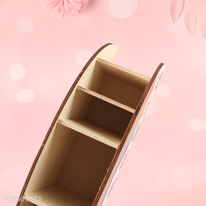 Top products rainbow color kids stationery pen holder