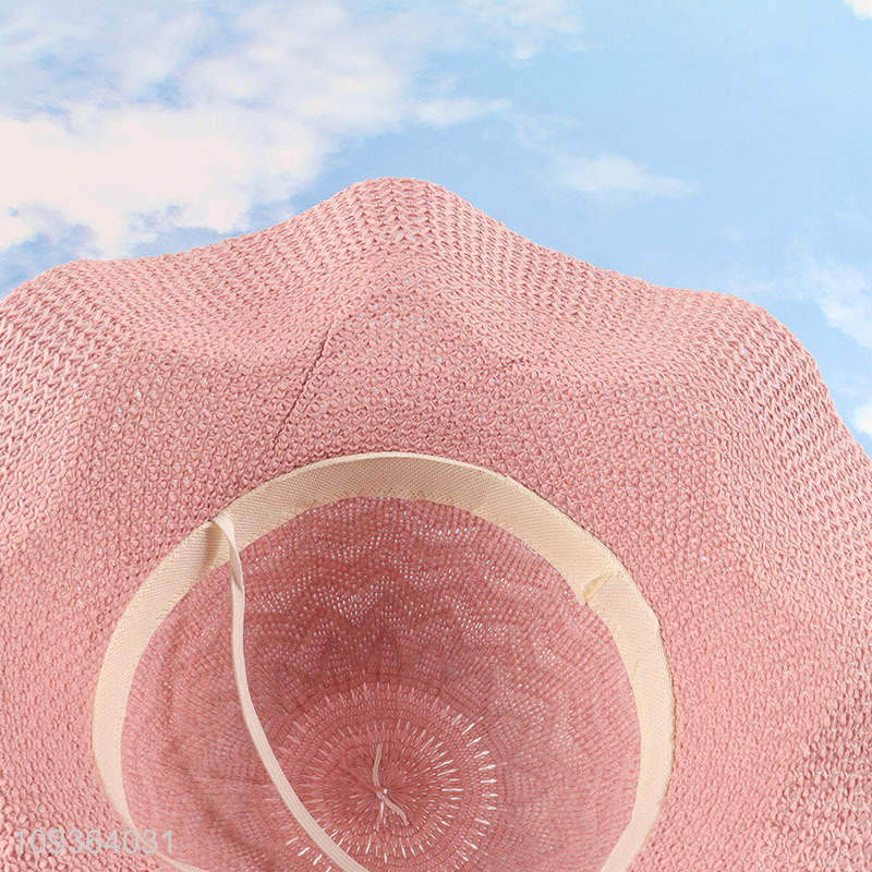 Low price straw hat beach hat breathable sun hat